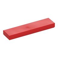 Fliese 1 × 4 mit Rille Rot