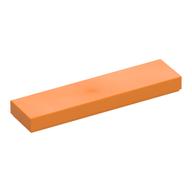 Tile 1 × 4 with Groove Medium Orange