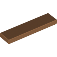 Fliese 1 × 4 mit Rille Mittelnougat