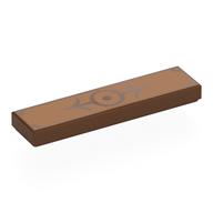 Tile 1 × 4 with Dark Brown Circle, 2 Arrows Print