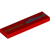 Tile 1 × 4 with 'POWERED BY allinol' Print Rot