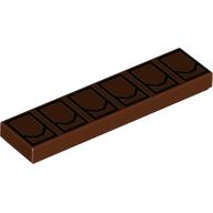 Tile 1 × 4 with Utility Pouches Print Reddish Brown