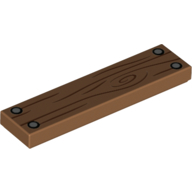 Tile 1 × 4 with Wooden Board, Nails print