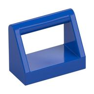 Tile Special 1 × 2 with Handle Blue