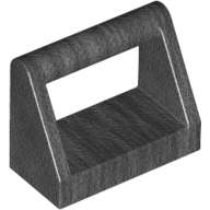 Tile Special 1 × 2 with Handle Pearl Titanium