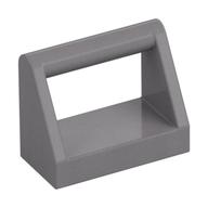 Tile Special 1 × 2 with Handle Flat Silver