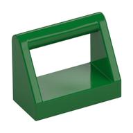 Tile Special 1 × 2 with Handle Green