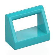 Tile Special 1 × 2 with Handle Medium Azure