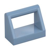 Tile Special 1 × 2 with Handle Sand Blue