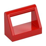 Fliese speziell 1 × 2 mit Griff Rot
