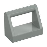 Tile Special 1 × 2 with Handle Light Gray