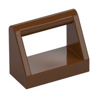 Tile Special 1 × 2 with Handle Reddish Brown