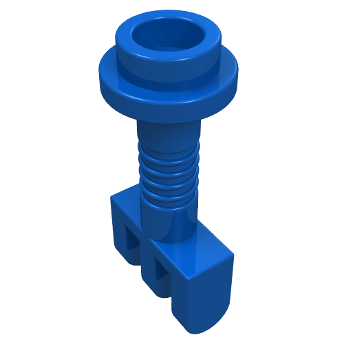 Hinge Bar with 3 Fingers and End Stud (Control Lever) Blau