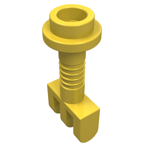Hinge Bar with 3 Fingers and End Stud (Control Lever) Gelb