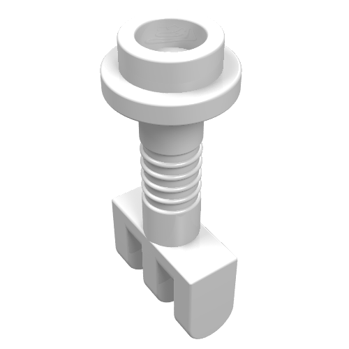 Hinge Bar with 3 Fingers and End Stud (Control Lever) Weiß