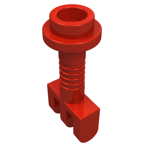 Hinge Bar with 3 Fingers and End Stud (Control Lever) Red