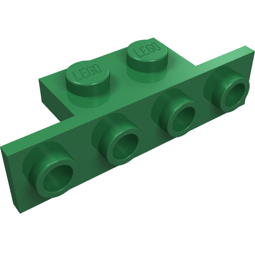 Bracket 1 × 2 - 1 × 4 [Square Corners] Green