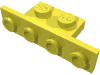 Bracket 1 × 2 - 1 × 4 [Square Corners] Leuchtendes Hellgelb