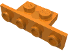 Bracket 1 × 2 - 1 × 4 [Square Corners] Orange