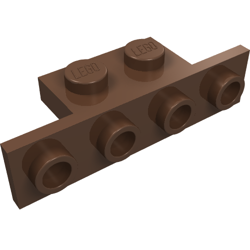 Bracket 1 × 2 - 1 × 4 [Square Corners] Braun