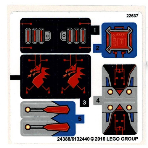 Sticker Sheet for Set 70319-1 [No Color/Any Color]