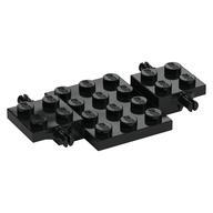 Vehicle Base 4 × 7 × 2/3 with 3 × 4 Recessed, Wheel Pins
