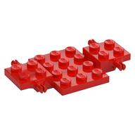 Vehicle Base 4 × 7 × 2/3 with 3 × 4 Recessed, Wheel Pins Rot