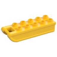 Duplo Sleigh / Sled, 2 × 6 with 10 Studs and Cutout Gelb