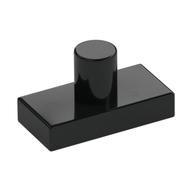 Tile Special 1 × 2 with Minifig Neck Pin Schwarz