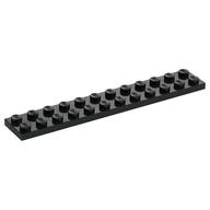 Platte 2 × 12 Schwarz