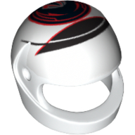 Helmet, Standard with Ferrari K. Raikkonen Print White