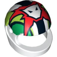 Helmet, Standard with Team Extreme Logo Print White
