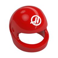 Helmet, Standard with White 'H' in Circle print Red