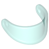 Headwear Accessory Visor For Standard Helmet Transparent-Hellblau