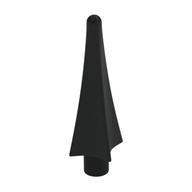 Weapon Spear Tip with Fins Black