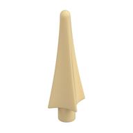 Weapon Spear Tip with Fins Tan