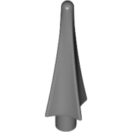Weapon Spear Tip with Fins Dark Bluish Gray