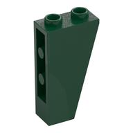 Brick Sloped Inverted 75° 2 × 1 × 3 Dark Green