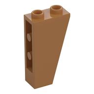 Brick Sloped Inverted 75° 2 × 1 × 3 Medium Nougat