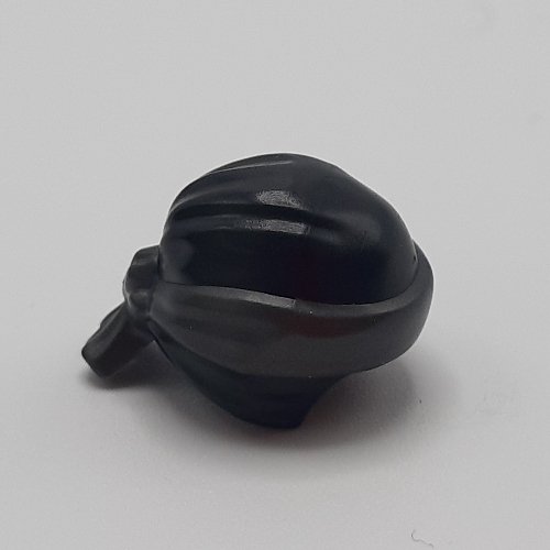 Head Wrap with Headband and Knot, Pearl Titanium Pattern Black