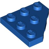 Wedge Plate 3 × 3 Cut Corner Blue