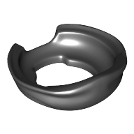 Minifig Neckwear Ninja Face Scarf Black