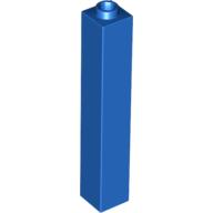 Stein 1 × 1 × 5 mit geschlossen offen oder Hohlnoppe Blau