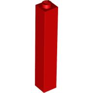 Stein 1 × 1 × 5 mit geschlossen offen oder Hohlnoppe Rot