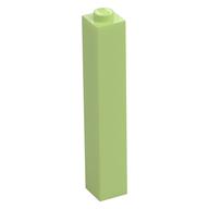 Brick 1 × 1 × 5 with Solid Stud Yellowish Green