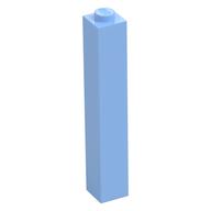 Brick 1 × 1 × 5 with Solid Stud Bright Light Blue