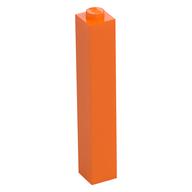 Brick 1 × 1 × 5 with Solid Stud Orange