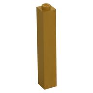 Brick 1 × 1 × 5 with Solid Stud Pearl Gold