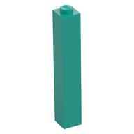 Brick 1 × 1 × 5 with Solid Stud Dark Turquoise