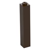 Brick 1 × 1 × 5 with Solid Stud Dark Brown
